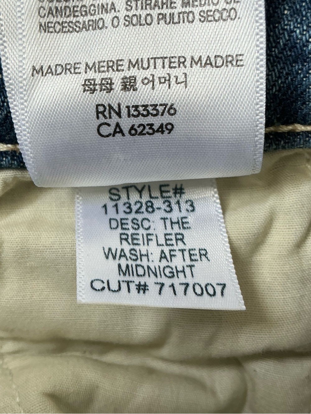 MOTHER SUPERIOR Jeans Reifler After Midnight Blue Size 30 - Picture 12 of 14